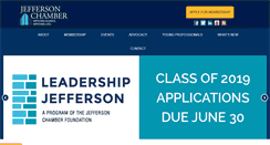 Desktop Screenshot of jeffersonchamber.org