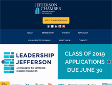 Tablet Screenshot of jeffersonchamber.org