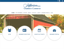 Tablet Screenshot of jeffersonchamber.com